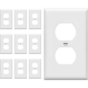 Duplex Wall Plates Kit, Electrical Outlet Covers, Standard Size 1-Gang 4.50" x 2
